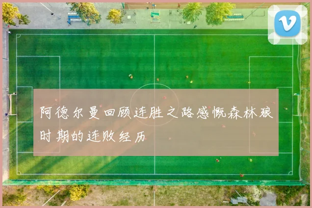 阿德尔曼回顾连胜之路感慨森林狼时期的连败经历